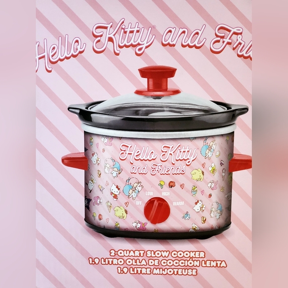 🆕️ CUTE SANRIO HELLO KITTY AND FRIENDS 2- QUART SLOW COOKER 💕 - Picture 1 of 3